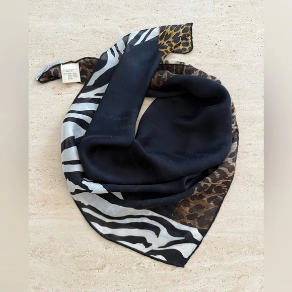 Dolce & Gabbana  Logo Silk Scarf - Picture 3 of 11